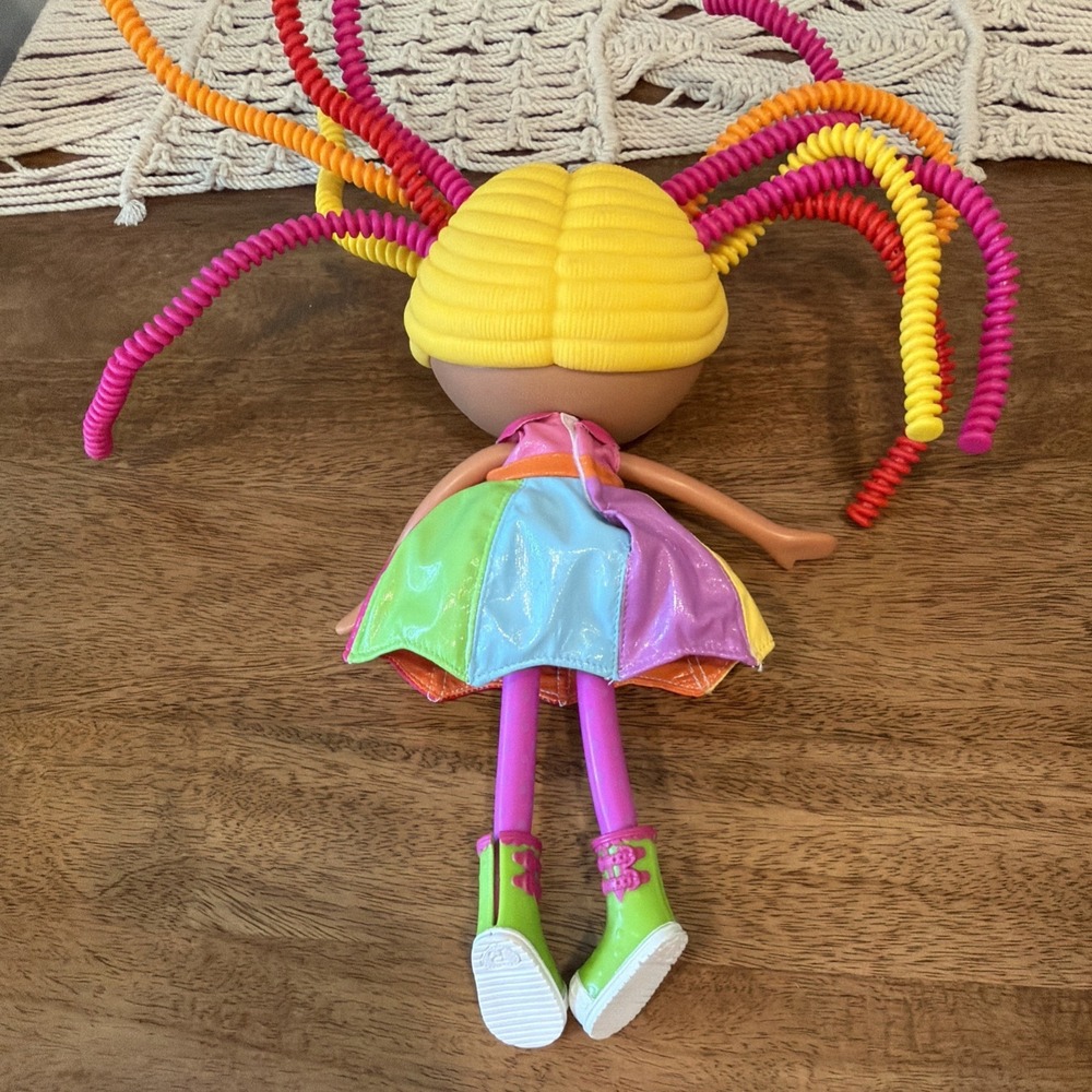 Silly Hair Lalaloopsy April Sunsplash Doll Full Size Dress Shoes Boots Outfit - Picture 5 of 10
